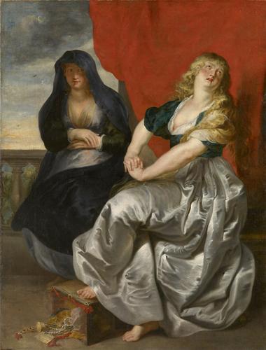Peter Paul Rubens Reuige Magdalena und ihre Schwester Martha oil painting picture
